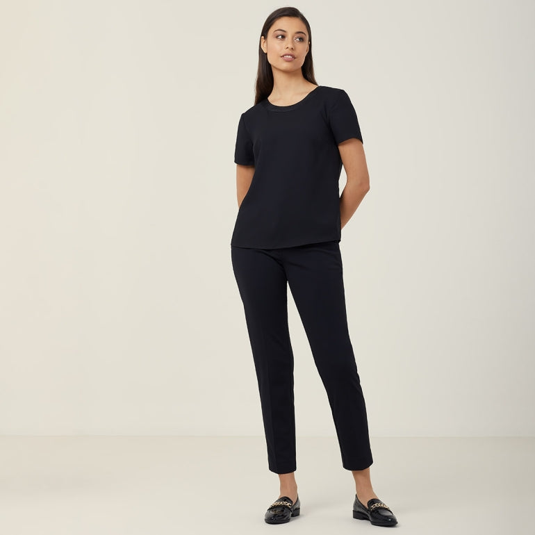 NNT CATU2N Satin Back Crepe S/S Top