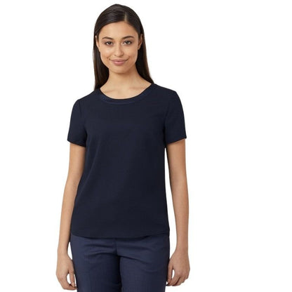 NNT CATU2N Satin Back Crepe S/S Top