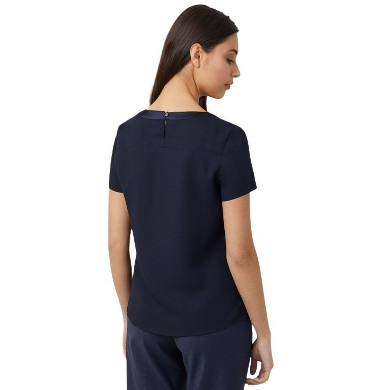 NNT CATU2N Satin Back Crepe S/S Top