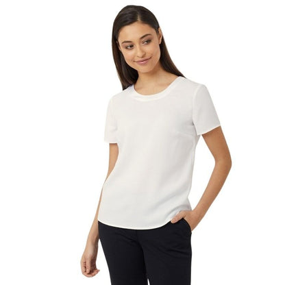 NNT CATU2N Satin Back Crepe S/S Top