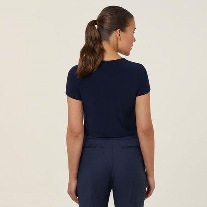 NNT CATU64 Ladies S/S Round Neck T Top Blouse