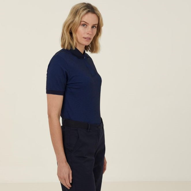 NNT CATUF9 Textured Women's Short Sleeve Polo