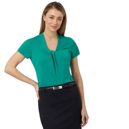 NNT CATUFS Matt Jersey Twist Neck S/S Top