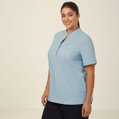 NNT CATUGA Textured Short Sleeve Tunic