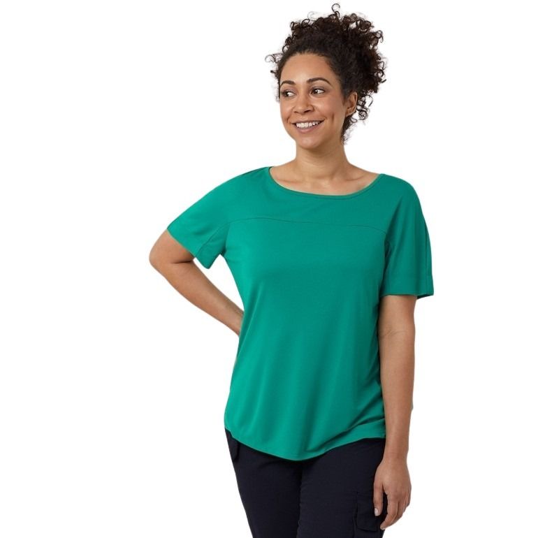 NNT CATUHN Matt Jersey Boat Neck Short Sleeve Top