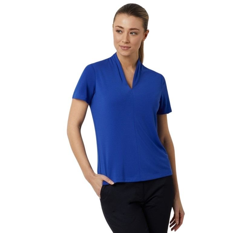 NNT CATUHP Matt Jersey V Neck Short Sleeve Top