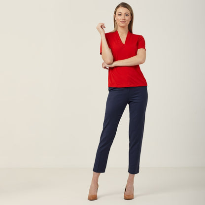 NNT CATUHP Matt Jersey V Neck Short Sleeve Top