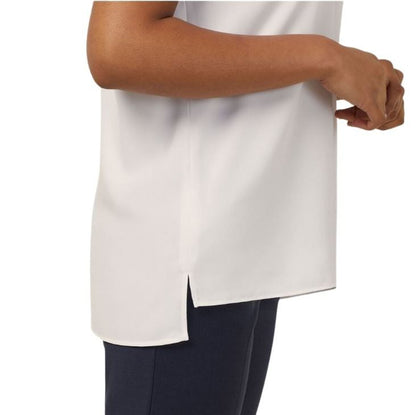 NNT CATUPU French Georgette Short Sleeve V-Neck Top