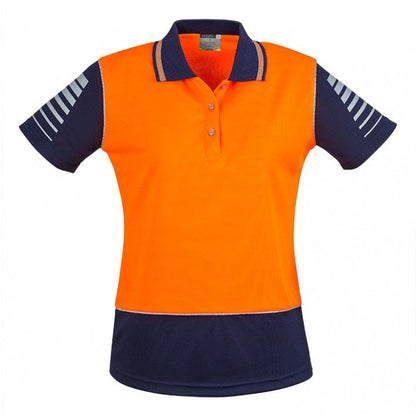 Syzmik ZHL236 Womens HiVis Zone Short Sleeve Polo