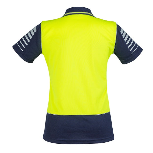 Syzmik ZHL236 Womens HiVis Zone Short Sleeve Polo