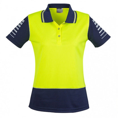 Syzmik ZHL236 Womens HiVis Zone Short Sleeve Polo