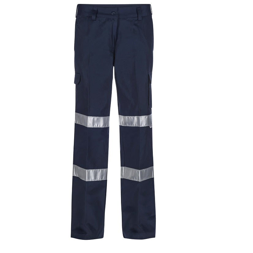 Workcraft WPL075 Ladies Cargo HiVis Pants