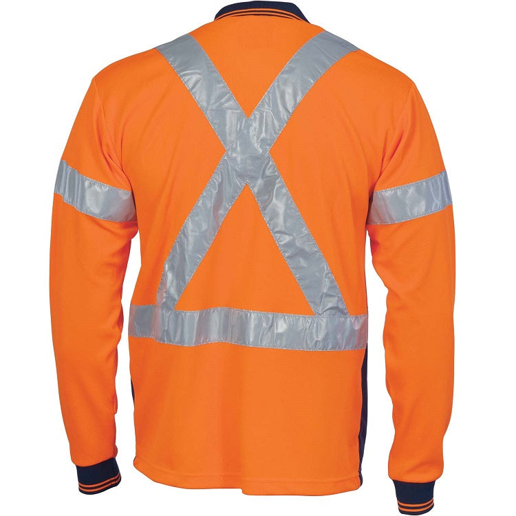 Cheap Work Boots DNC Hi-Vis Polo 3914 Orange_Navy Back