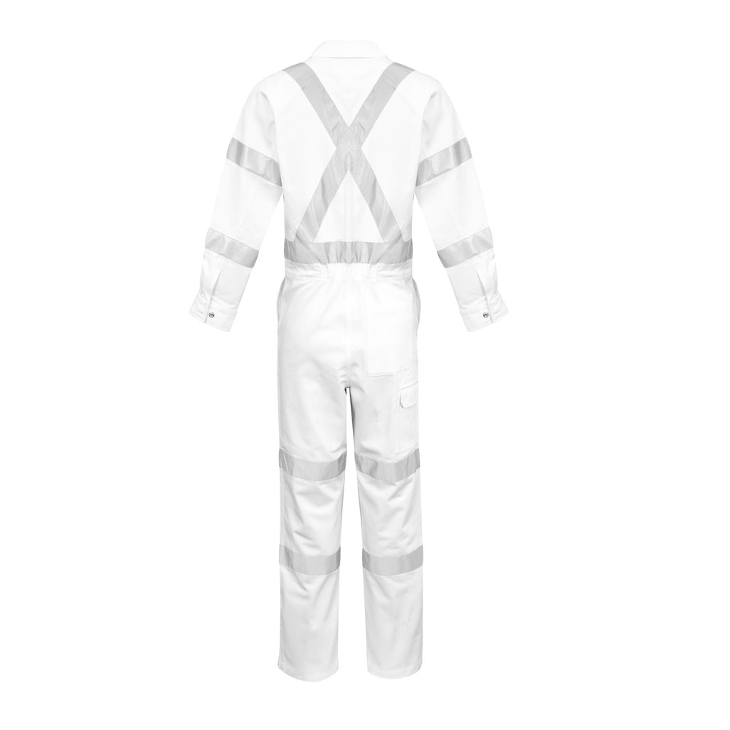 Syzmik ZC620 Mens White Bio Motion X Back Overall