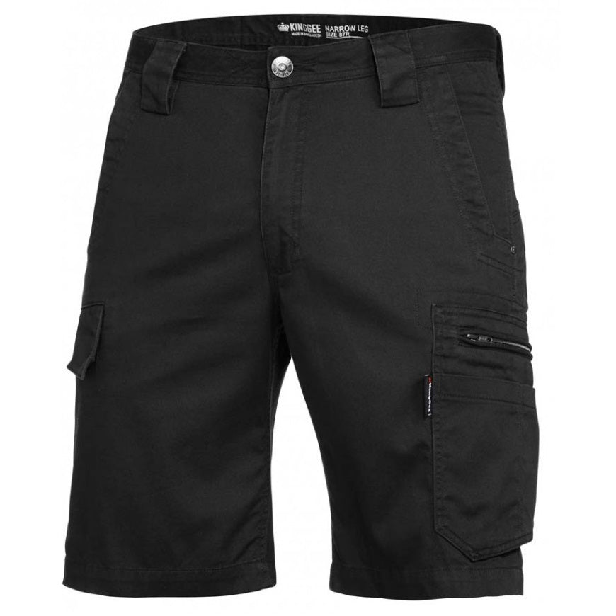 cheap work boots kinggee tradies slim fit shorts K17340_BLACK