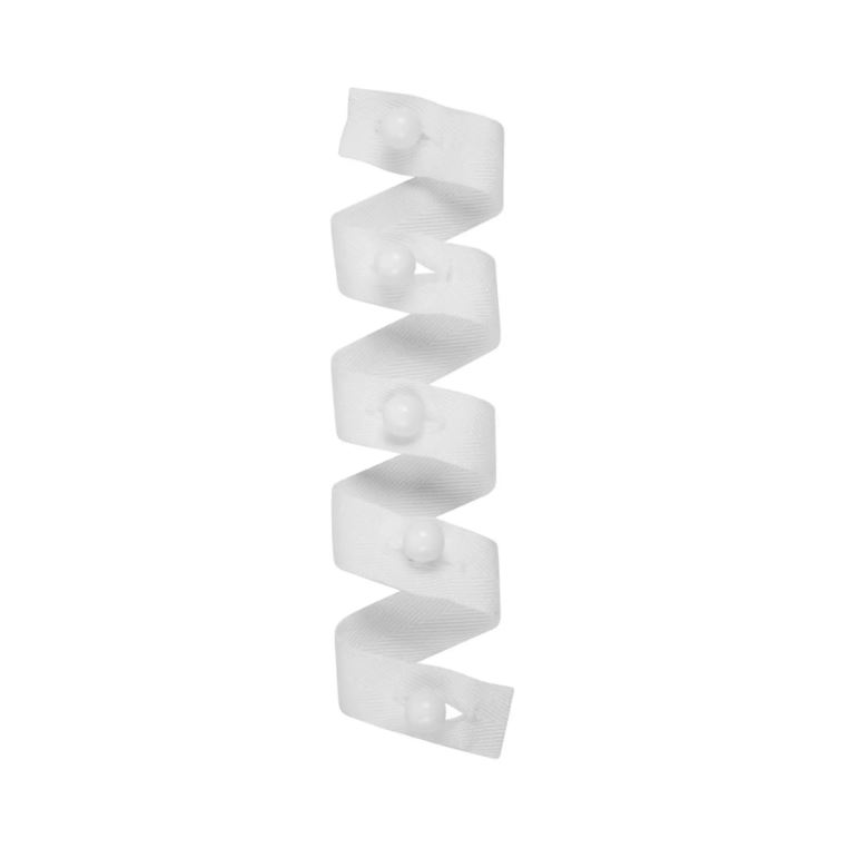 Chefscraft CJ151 Stud Buttons On Tape - White - Product View