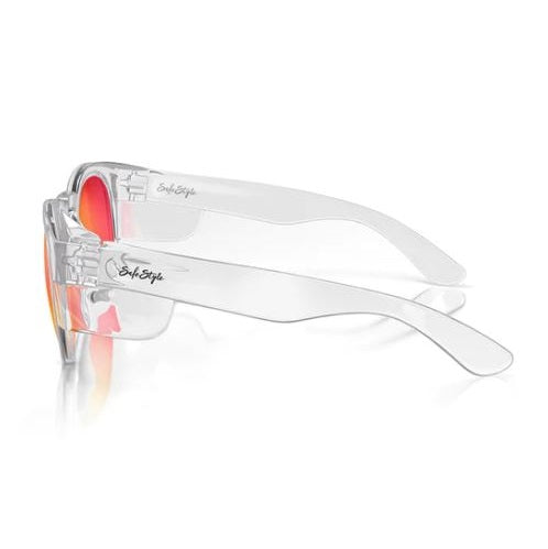SafeStyle CRCRP100 Cruisers Clear Frame Mirrors Red Polarised Lens