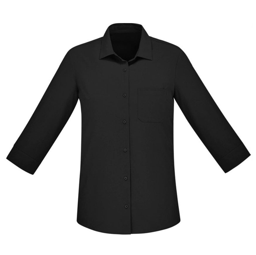Biz Care CS951LT Womens Florence Plain 3/4 Sleeve Shirt