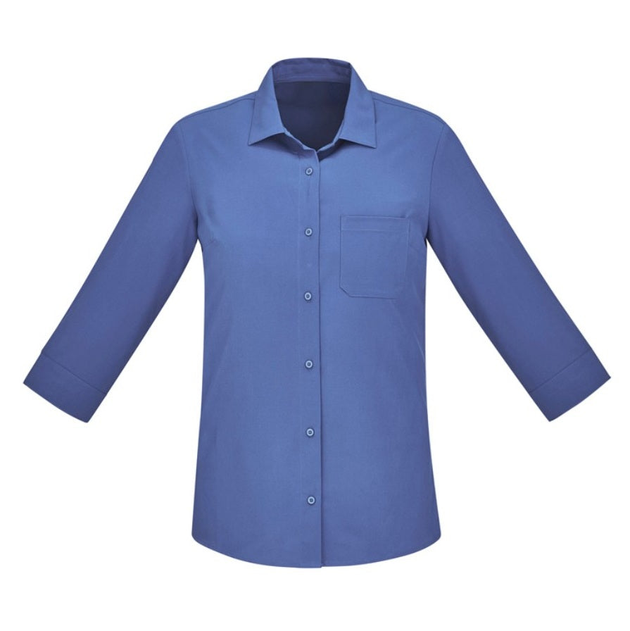 Biz Care CS951LT Womens Florence Plain 3/4 Sleeve Shirt