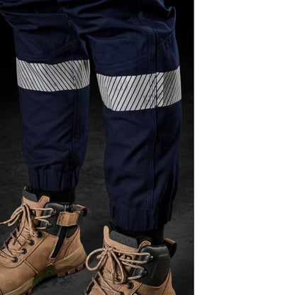 navy FXD WP-8WT Womens Taped Stretch Ripstop Work Pants cuff view