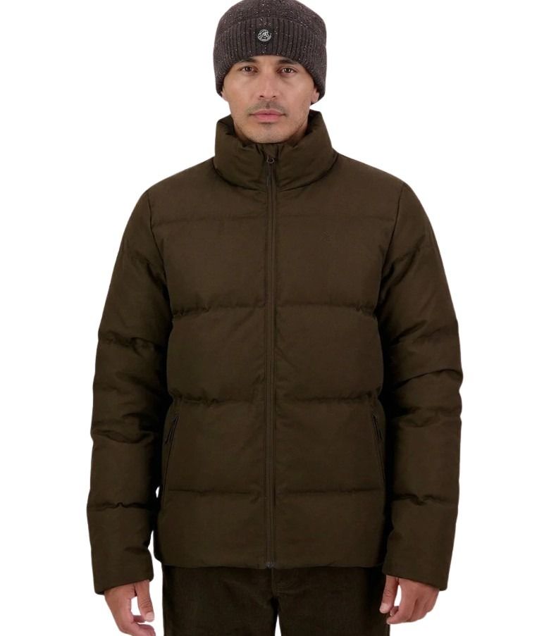 Brown Expresso Duck Down Winter Puffer jacket Swanndri SW26426M Nimbus Mens Down Jacket