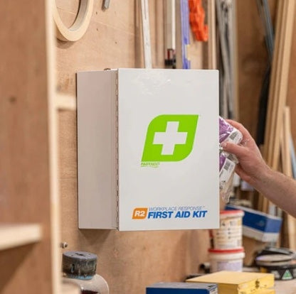 FastAid FAR210 R2 Workplace Response First Aid Kit Metal Cabinet