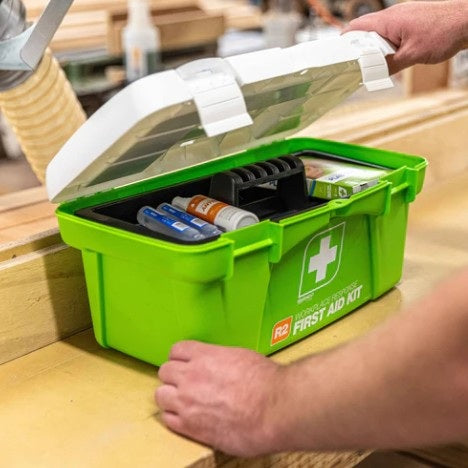 FastAid FAR222 R2 Workplace Response First Aid Kit Tackle Box