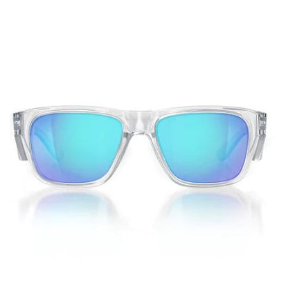 SafeStyle FCBP100 Fusions Clear Frame Mirrors Blue Polarised Lens