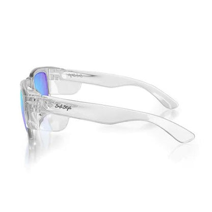 SafeStyle FCBP100 Fusions Clear Frame Mirrors Blue Polarised Lens