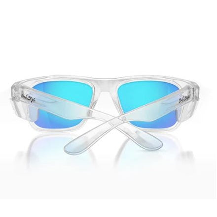 SafeStyle FCBP100 Fusions Clear Frame Mirrors Blue Polarised Lens