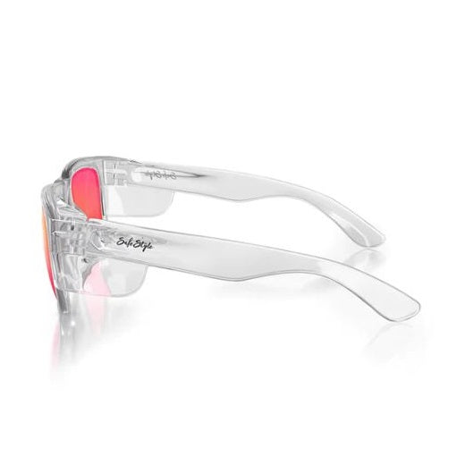 SafeStyle FCRP100 Fusions Clear Frame Mirrors Red Polarised Lens