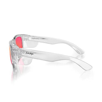 SafeStyle FCRP100 Fusions Clear Frame Mirrors Red Polarised Lens
