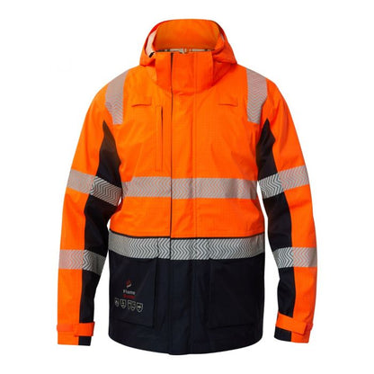 FlameBuster FJV032 FR HiVis Wet Weather 3-in-1 Segmented Reflective Jacket