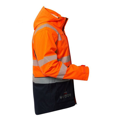 FlameBuster FJV032 FR HiVis Wet Weather 3-in-1 Segmented Reflective Jacket