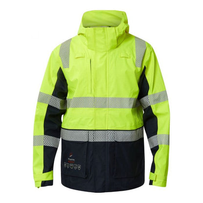 FlameBuster FJV032 FR HiVis Wet Weather 3-in-1 Segmented Reflective Jacket