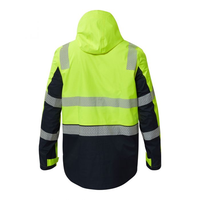 FlameBuster FJV033 FR HiVis Wet Weather Segmented Reflective Jacket