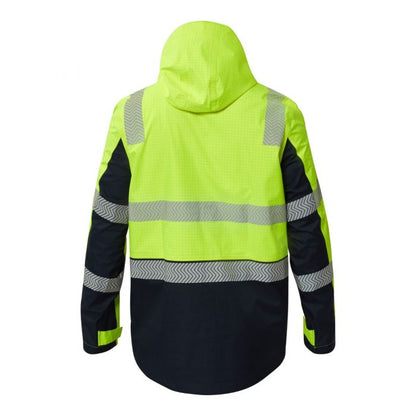 FlameBuster FJV033 FR HiVis Wet Weather Segmented Reflective Jacket