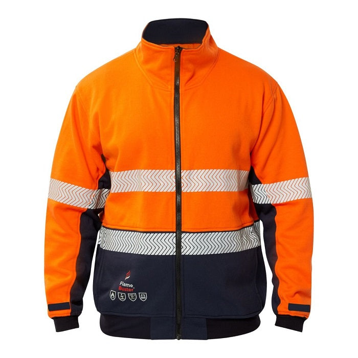 Flame Buster FJV034 FR Hi Vis Segmented Reflective Fleece