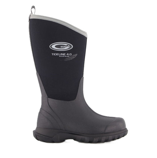 Black rubber Lightweight slip resistant Grubs STID-000M Tideline 4.0 Garden & Outdoor Boot