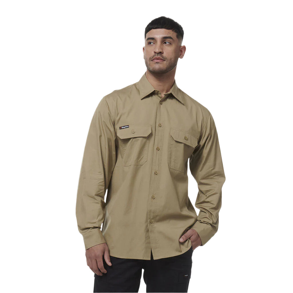KingGee K14031 Mens Workcool Vented Shirt Long Sleeve