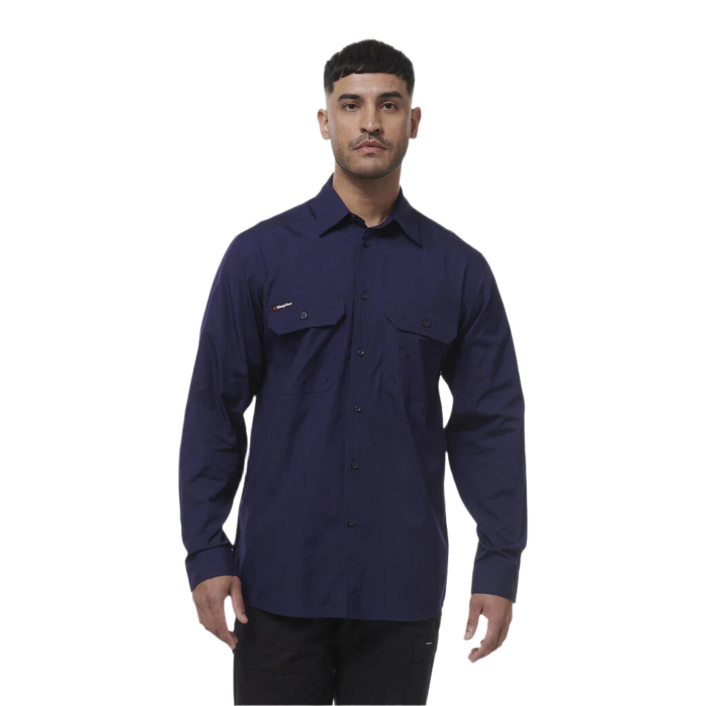 KingGee K14031 Mens Workcool Vented Shirt Long Sleeve
