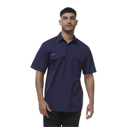 KingGee K14032 Mens Workcool Vented Closed Front Shirt Short Sleeve