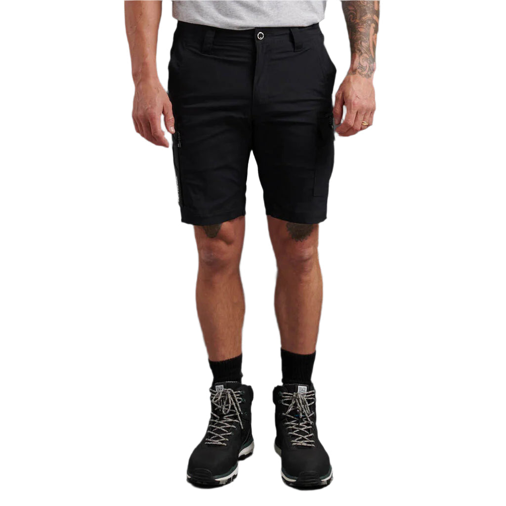 KingGee K17019 Trademark Cargo Shorts - Black - Lifestyle