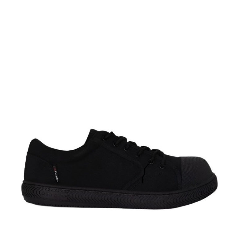 Black sneaker on a white background