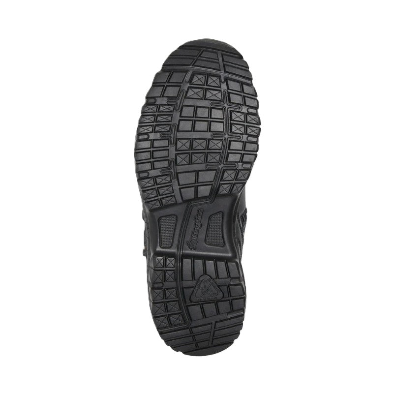 Black sole of a boot on a white background