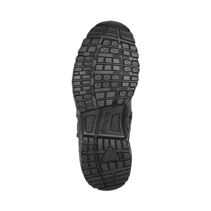 Black sole of a boot on a white background