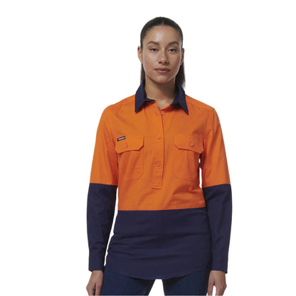 KingGee K44211 Womens Workcool Vented Closed Front Spiced Shirt