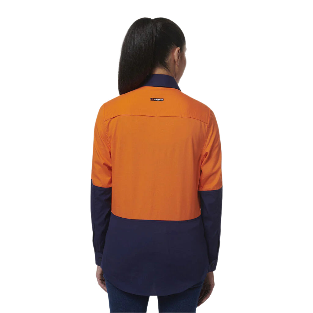 KingGee K44211 Womens Workcool Vented Closed Front Spiced Shirt