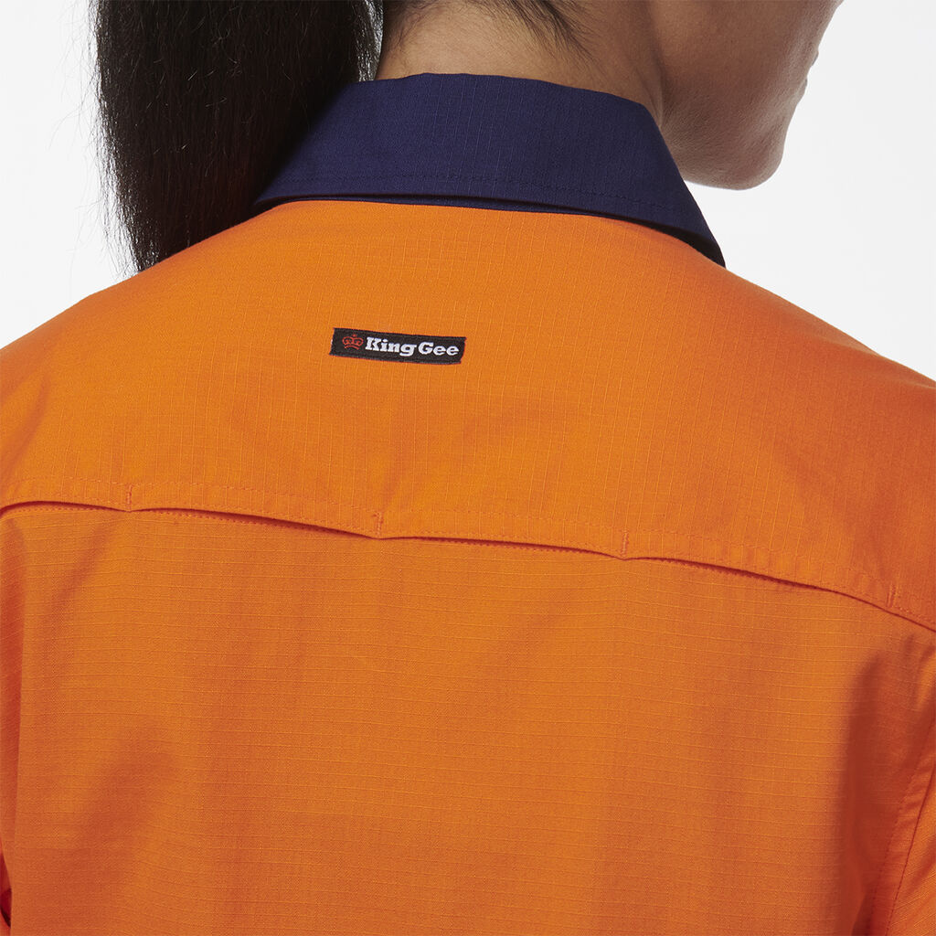 KingGee K44211 Womens Workcool Vented Closed Front Spiced Shirt