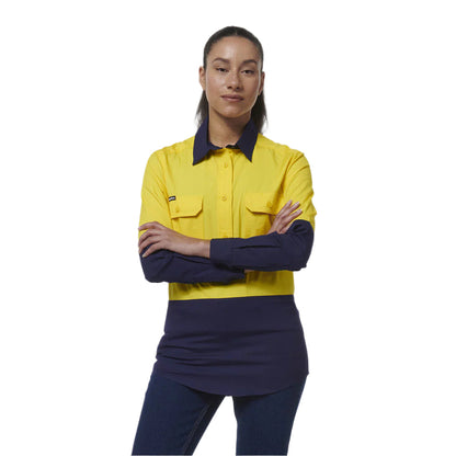 KingGee K44211 Womens Workcool Vented Closed Front Spiced Shirt